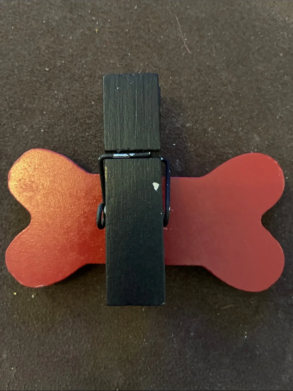 Red Dog Bone Clip Picture Frame Accent - Unbranded